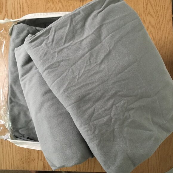 Open Box 4pc MicroFlannel Sheet Set Queen Size Color Greystone Super Soft Warm - Picture 6 of 10